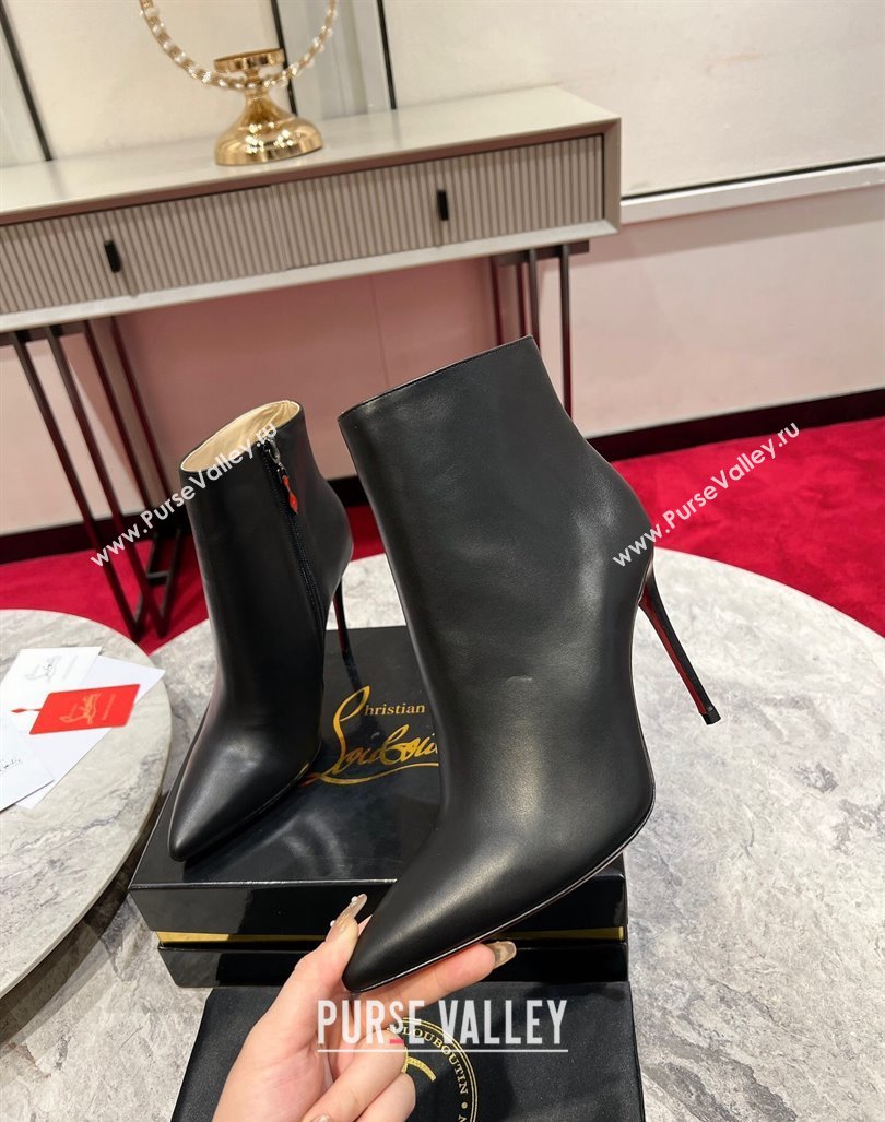 Christian Louboutin So Kate Boots 10cm in Calf Leather Black 2023 1103 (MD-231103080)