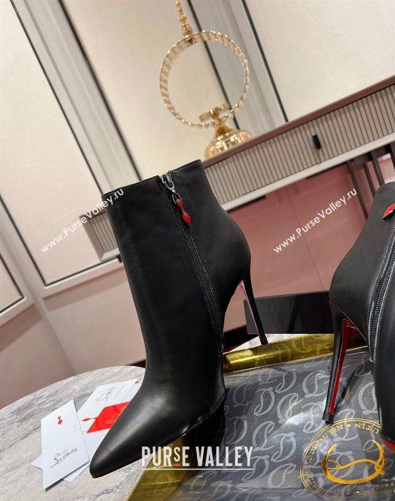 Christian Louboutin So Kate Boots 10cm in Calf Leather Black 2023 1103 (MD-231103080)