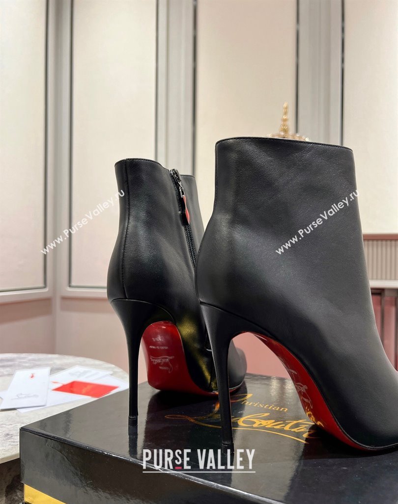 Christian Louboutin So Kate Boots 10cm in Calf Leather Black 2023 1103 (MD-231103080)