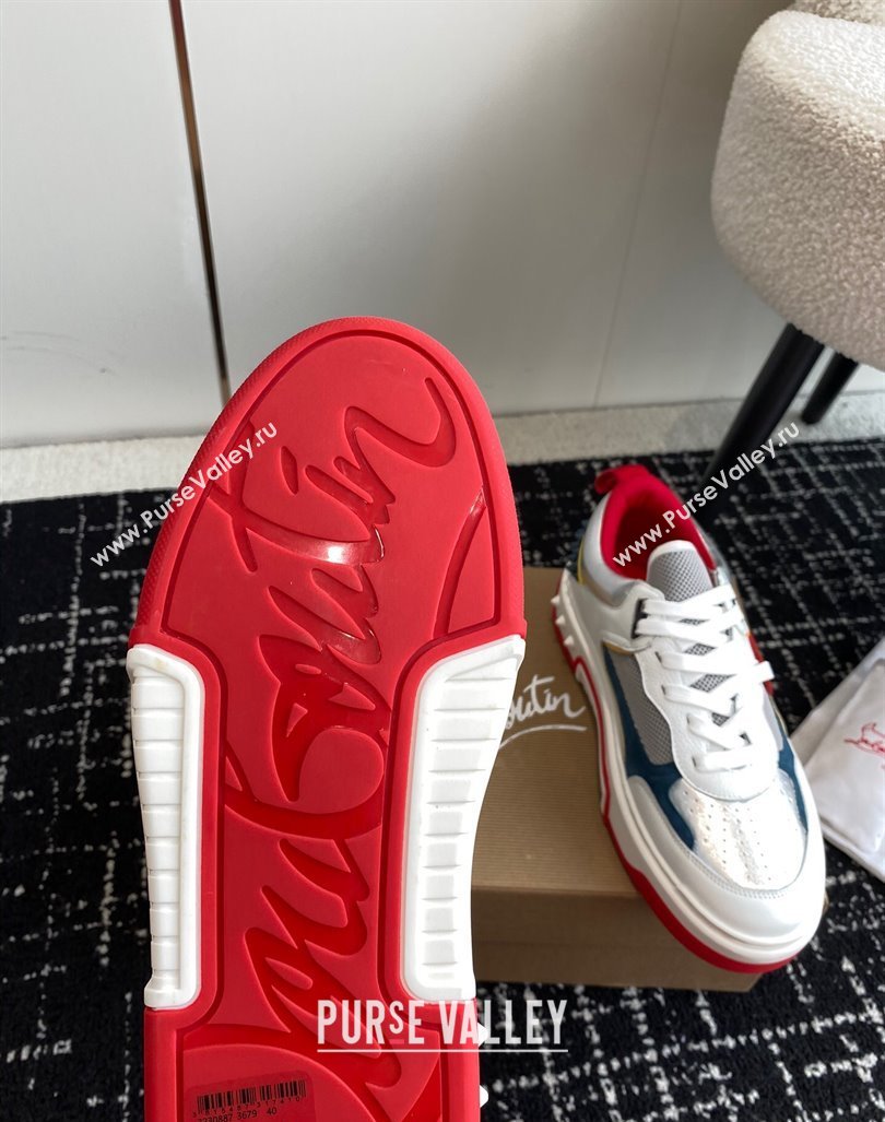 Christian Louboutin Astroloubi Man Sneakers in Calf Leather Silver 2023 (MD-231103082)