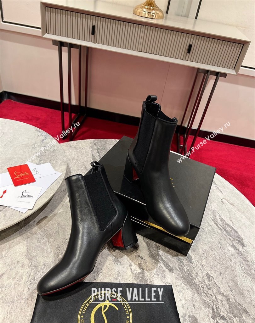 Christian Louboutin Turelastic Heel Ankle Boots 5.5cm in Calf Leather Black 2023 (MD-231103072)