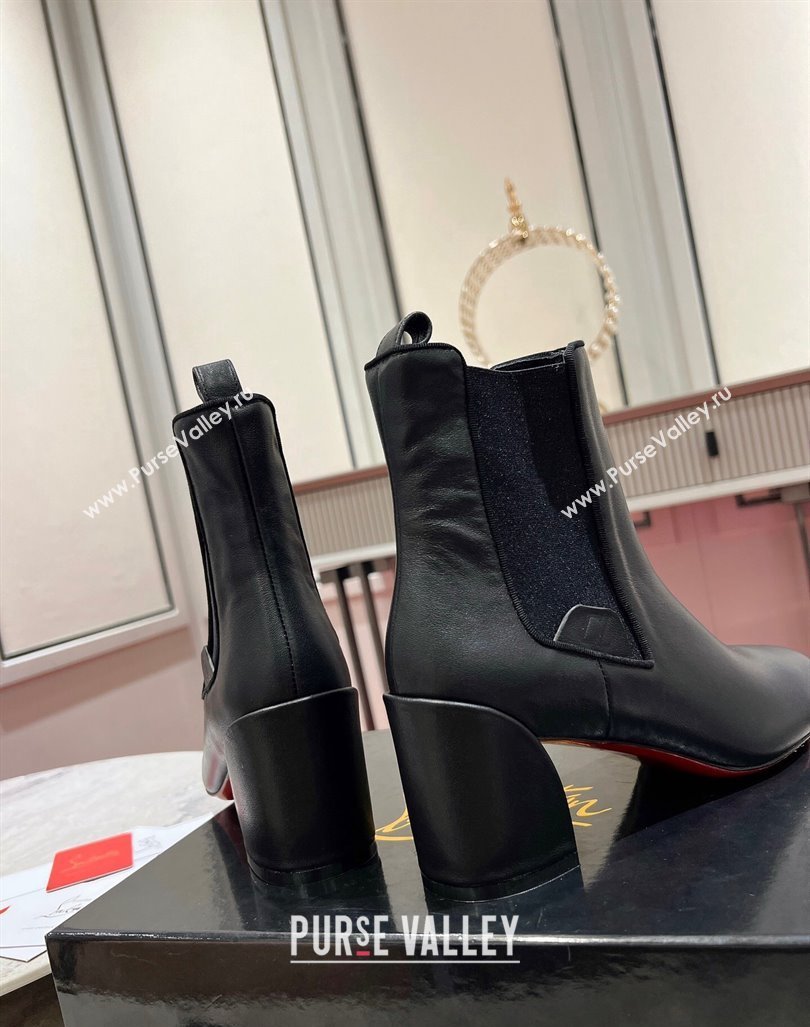 Christian Louboutin Turelastic Heel Ankle Boots 5.5cm in Calf Leather Black 2023 (MD-231103072)