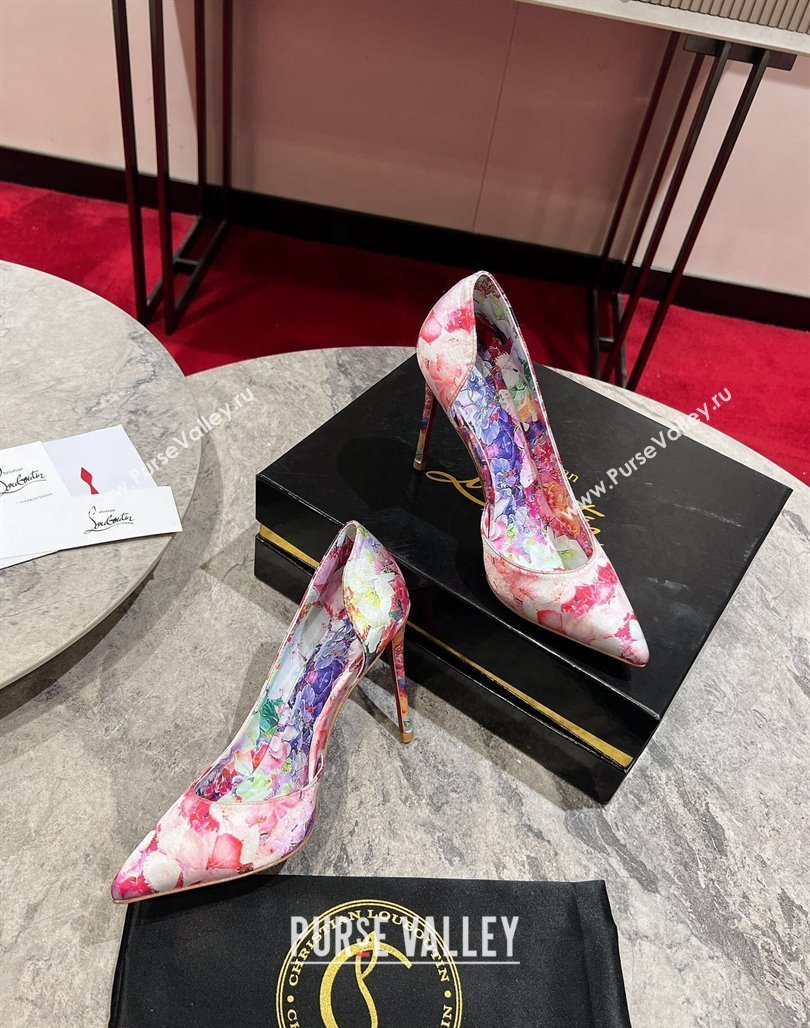 Christian Louboutin Blooming Printed Pumps 10cm 2024 0702 (MD-240702001)