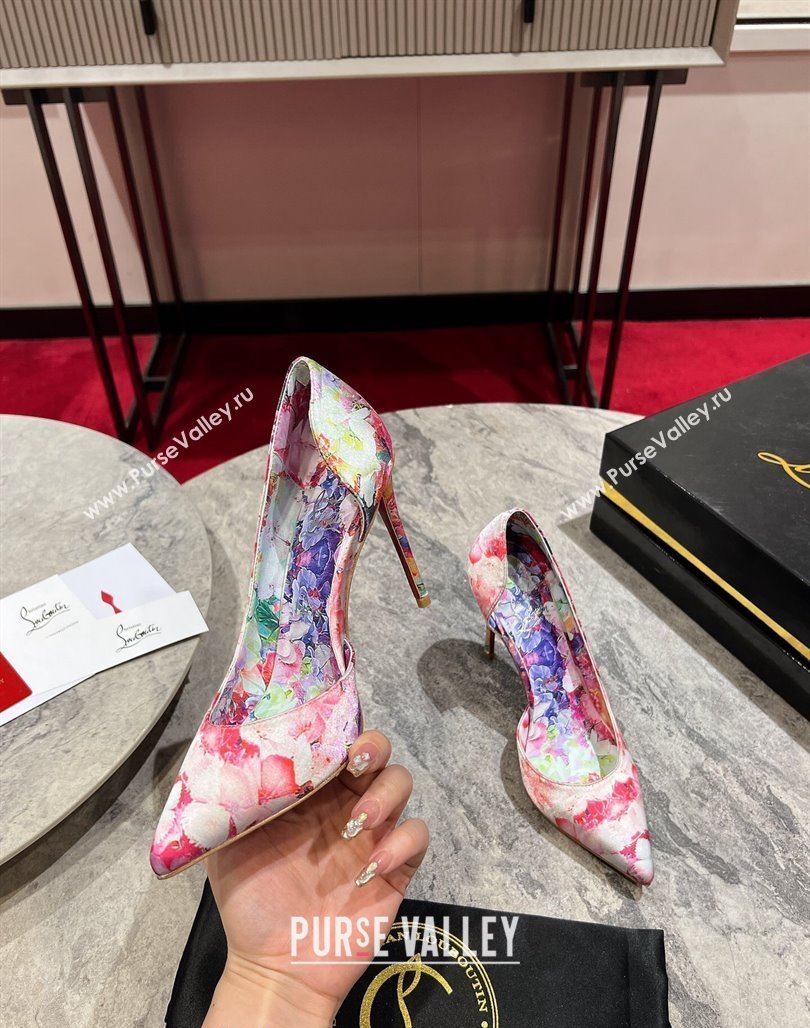 Christian Louboutin Blooming Printed Pumps 10cm 2024 0702 (MD-240702001)