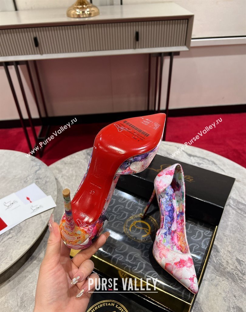 Christian Louboutin Blooming Printed Pumps 10cm 2024 0702 (MD-240702001)