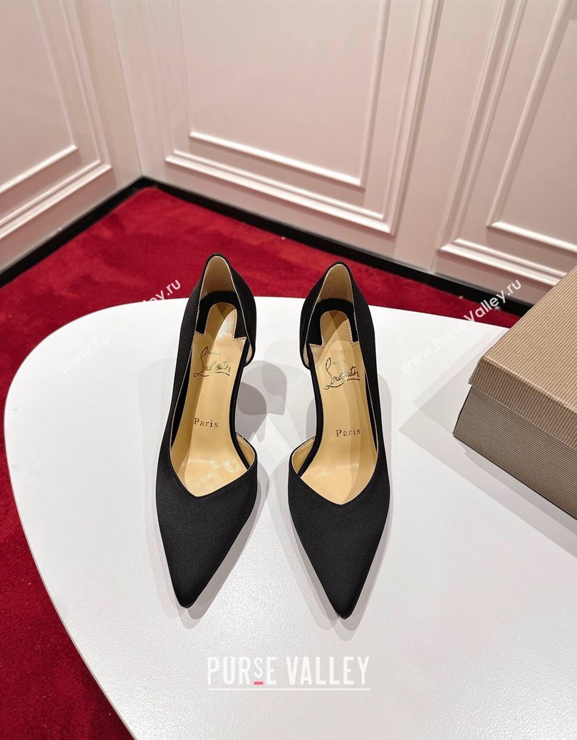Christian Louboutin Iriza Pumps 8.5cm in Satin Black 2025 (MD-251030121)