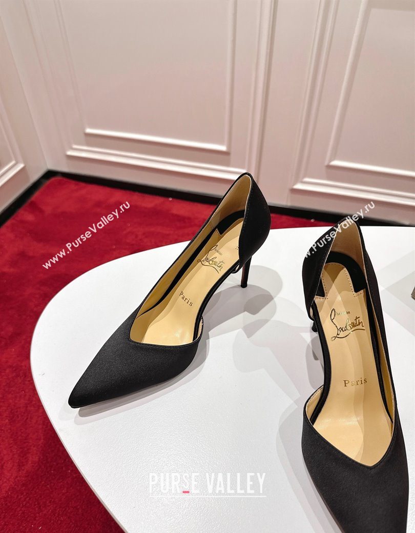 Christian Louboutin Iriza Pumps 8.5cm in Satin Black 2025 (MD-251030121)