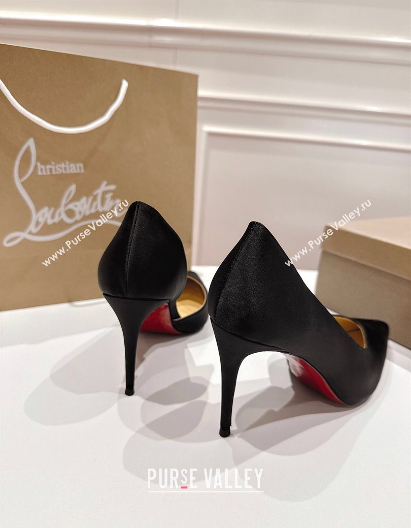 Christian Louboutin Iriza Pumps 8.5cm in Satin Black 2025 (MD-251030121)