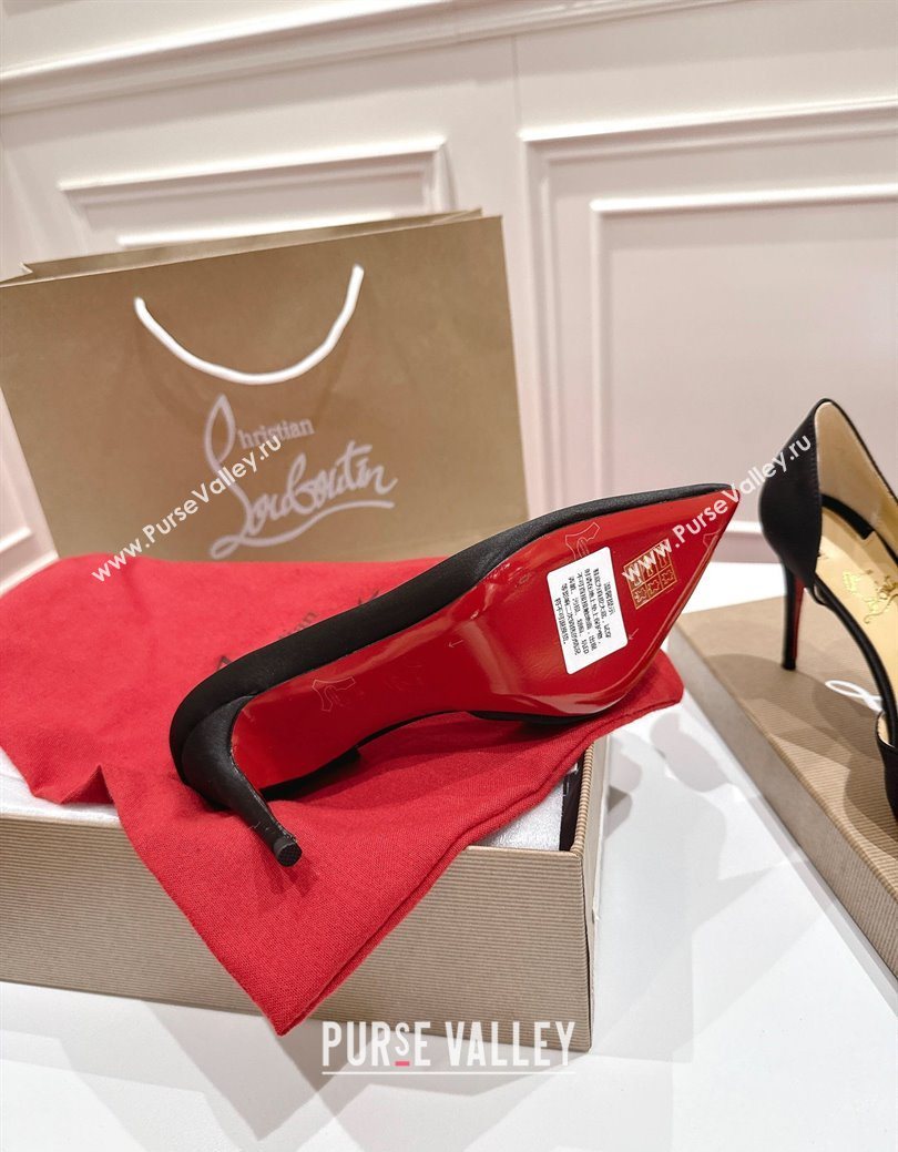Christian Louboutin Iriza Pumps 8.5cm in Satin Black 2025 (MD-251030121)