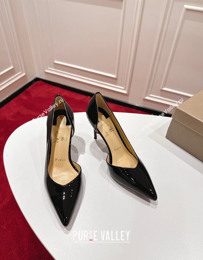 Christian Louboutin Iriza Pumps 8.5cm in Patent Leather Black 2025 (MD-251030123)