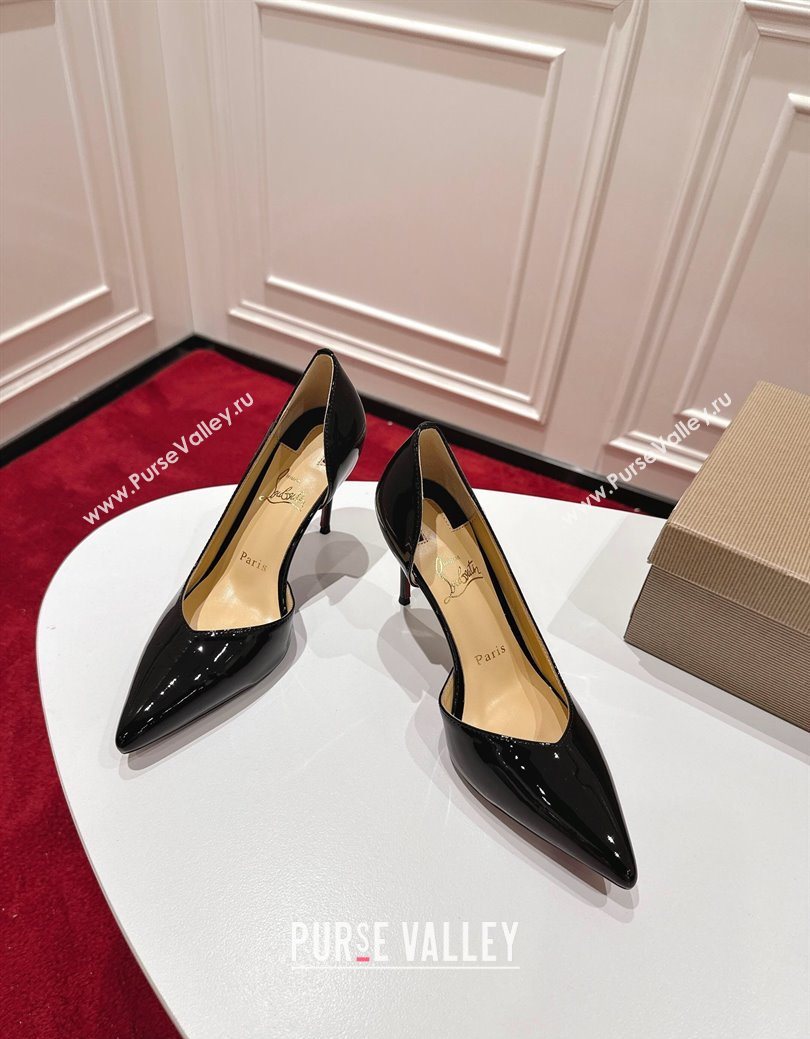 Christian Louboutin Iriza Pumps 8.5cm in Patent Leather Black 2025 (MD-251030123)