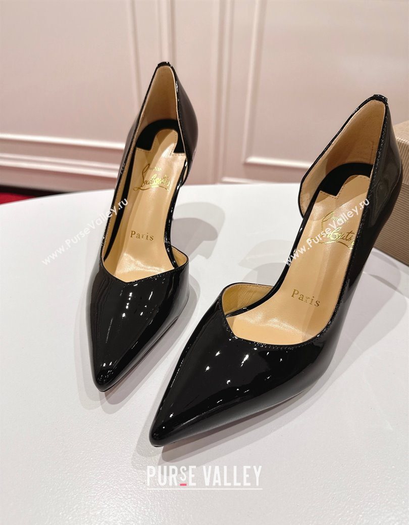 Christian Louboutin Iriza Pumps 8.5cm in Patent Leather Black 2025 (MD-251030123)