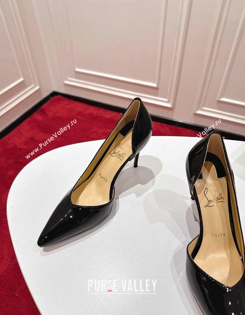 Christian Louboutin Iriza Pumps 8.5cm in Patent Leather Black 2025 (MD-251030123)