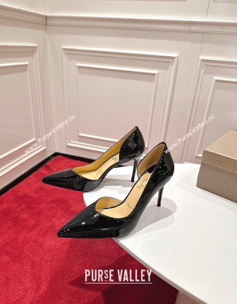 Christian Louboutin Iriza Pumps 8.5cm in Patent Leather Black 2025 (MD-251030123)