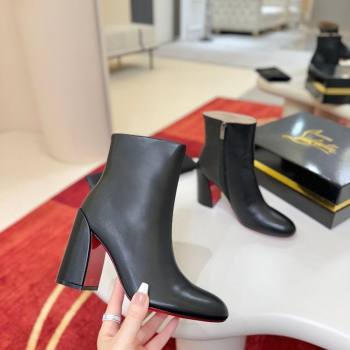 Christian Louboutin Turela Heel Ankle Boots 8.5cm in Calf Leather Black 2025 (MD-251030154)