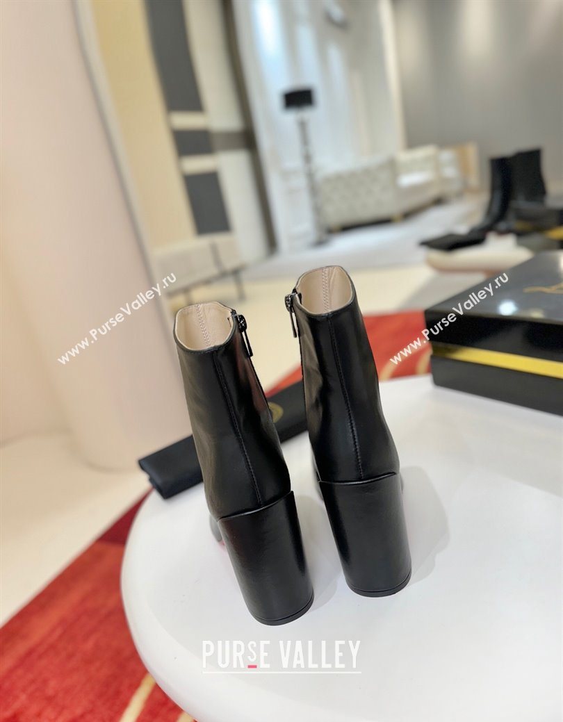 Christian Louboutin Turela Heel Ankle Boots 8.5cm in Calf Leather Black 2025 (MD-251030154)