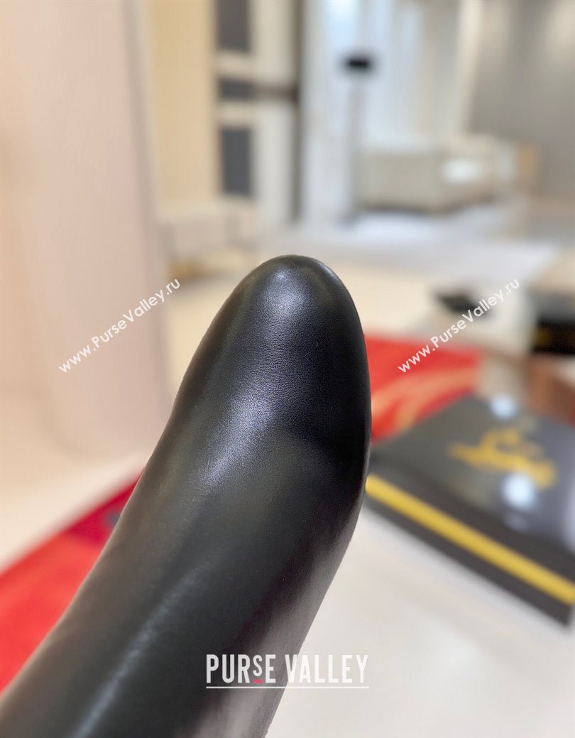 Christian Louboutin Turela Heel Ankle Boots 8.5cm in Calf Leather Black 2025 (MD-251030154)