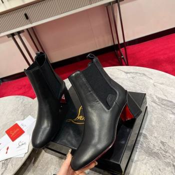 Christian Louboutin Turelastic Heel Ankle Boots 5.5cm in Calf Leather Black 2025 (MD-251030168)