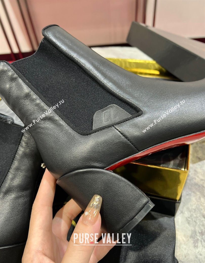 Christian Louboutin Turelastic Heel Ankle Boots 5.5cm in Calf Leather Black 2025 (MD-251030168)