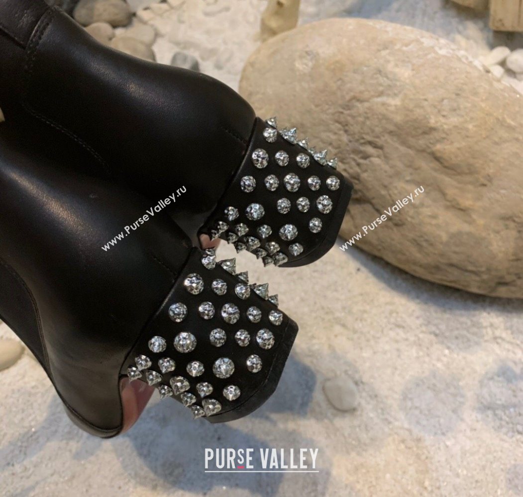 Christian Louboutin Study Heel Ankle Boots 5.5cm in Calf Leather Black 2025 (MD-251030170)