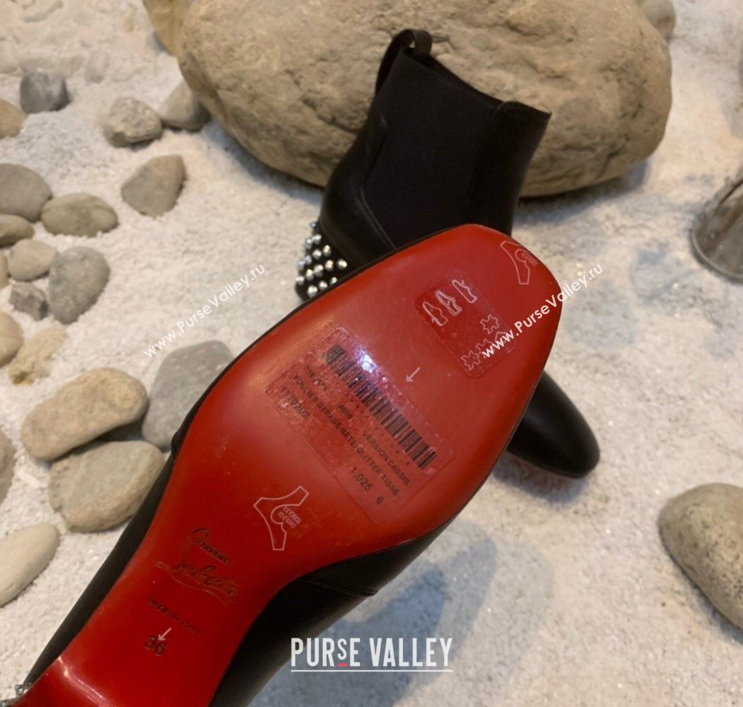 Christian Louboutin Study Heel Ankle Boots 5.5cm in Calf Leather Black 2025 (MD-251030170)