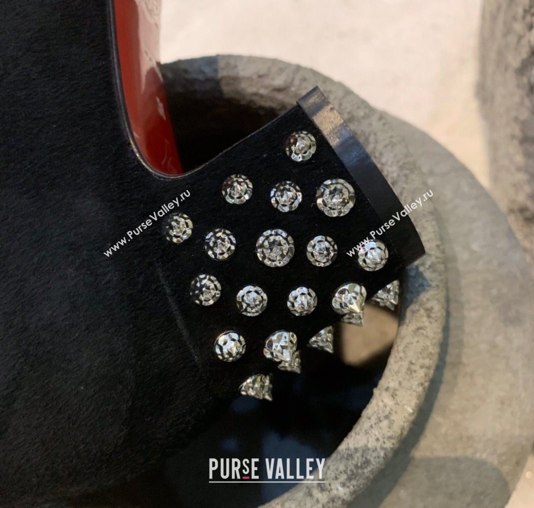 Christian Louboutin Study Heel Ankle Boots 5.5cm in Suede Black 2025 (MD-251030172)