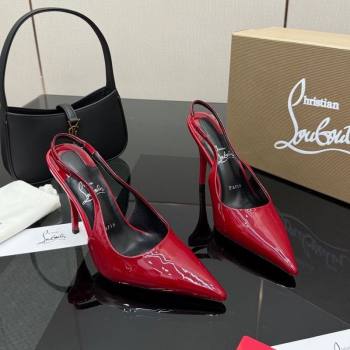 Christian Louboutin Patent Leather Slingbacks Pump Red 2025 CL120903 (MD-251209122)