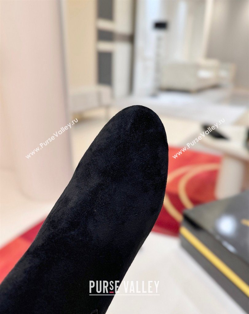 Christian Louboutin Turelastic Heel Ankle Boots 5.5cm inSuede Black 2026 (MD-260225102)