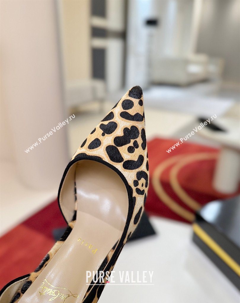 Christian Louboutin Iriza Pumps 10cm in Leopard Print Beige 2026 0225 (MD-260225103)