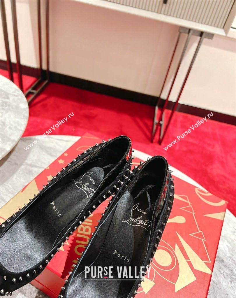 Christian Louboutin Iriza Pumps 10cm in Suede and Patent Leather Black 2026 0225 (MD-260225109)