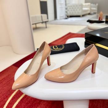 Christian Louboutin Fannylove Pumps 8.5cm in Patent Leather Nude 2026 0225 (MD-260225099)