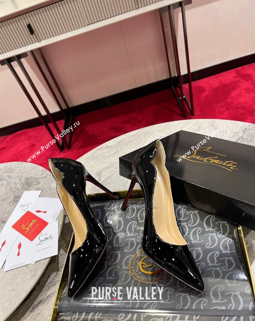 Christian Louboutin Hot Chick Pumps 10cm in Patent Leather Black 2026 0225 (MD-260225082)