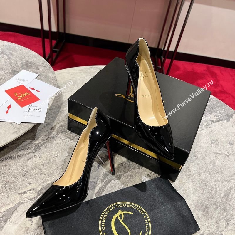 Christian Louboutin Hot Chick Pumps 10cm in Patent Leather Black 2026 0225 (MD-260225082)