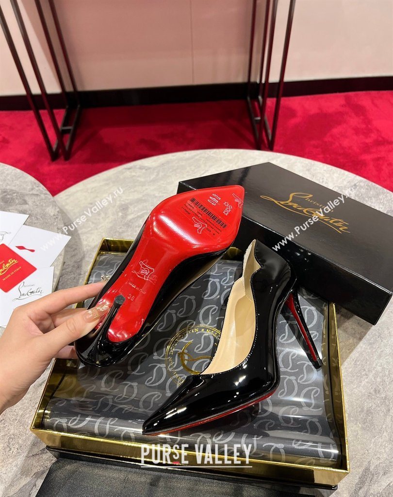 Christian Louboutin Hot Chick Pumps 10cm in Patent Leather Black 2026 0225 (MD-260225082)