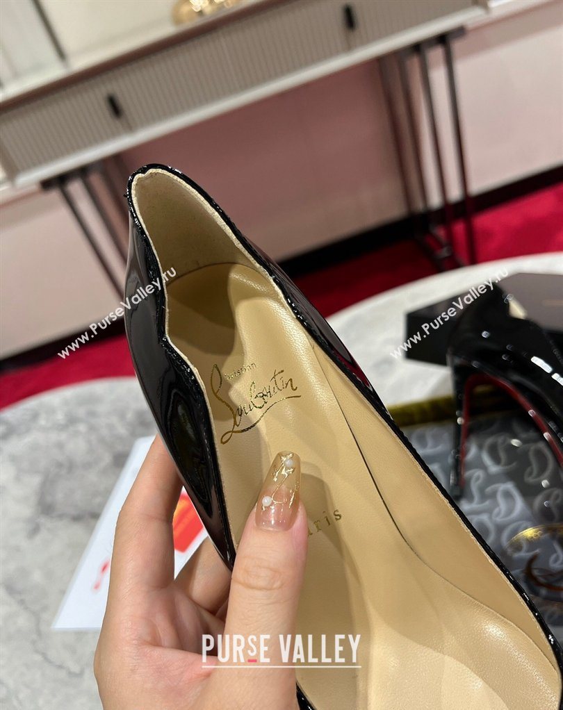 Christian Louboutin Hot Chick Pumps 10cm in Patent Leather Black 2026 0225 (MD-260225082)