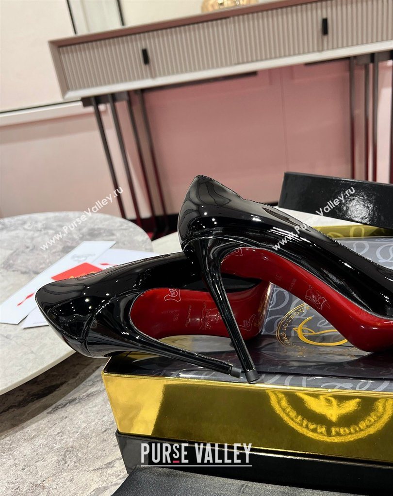 Christian Louboutin Hot Chick Pumps 10cm in Patent Leather Black 2026 0225 (MD-260225082)