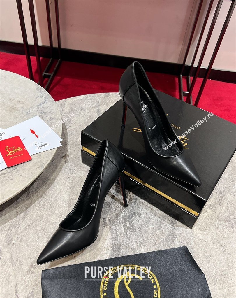 Christian Louboutin Sporty Kate Pumps 10cm in Calf Leather Black 2026 0225 (MD-260225083)