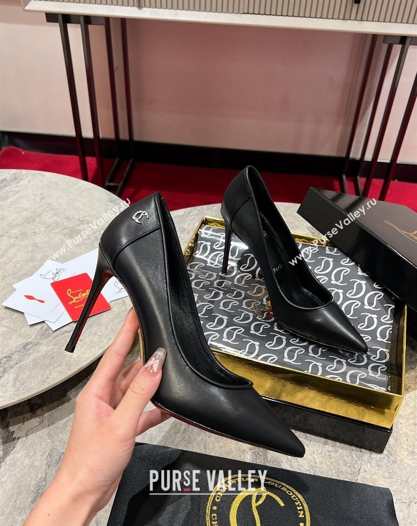 Christian Louboutin Sporty Kate Pumps 10cm in Calf Leather Black 2026 0225 (MD-260225083)