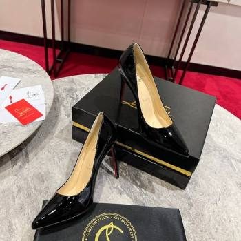 Christian Louboutin Kate Pumps 10cm in Patent Leather Black 2026 0225 (MD-260225075)