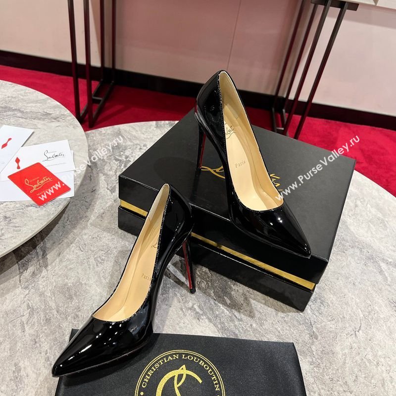 Christian Louboutin Kate Pumps 10cm in Patent Leather Black 2026 0225 (MD-260225075)