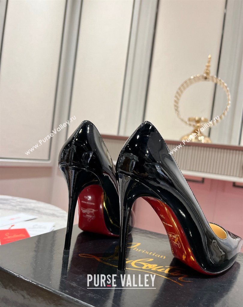 Christian Louboutin Kate Pumps 10cm in Patent Leather Black 2026 0225 (MD-260225075)