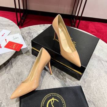 Christian Louboutin Kate Pumps 10cm in Patent Leather Nude 2026 0225 (MD-260225076)