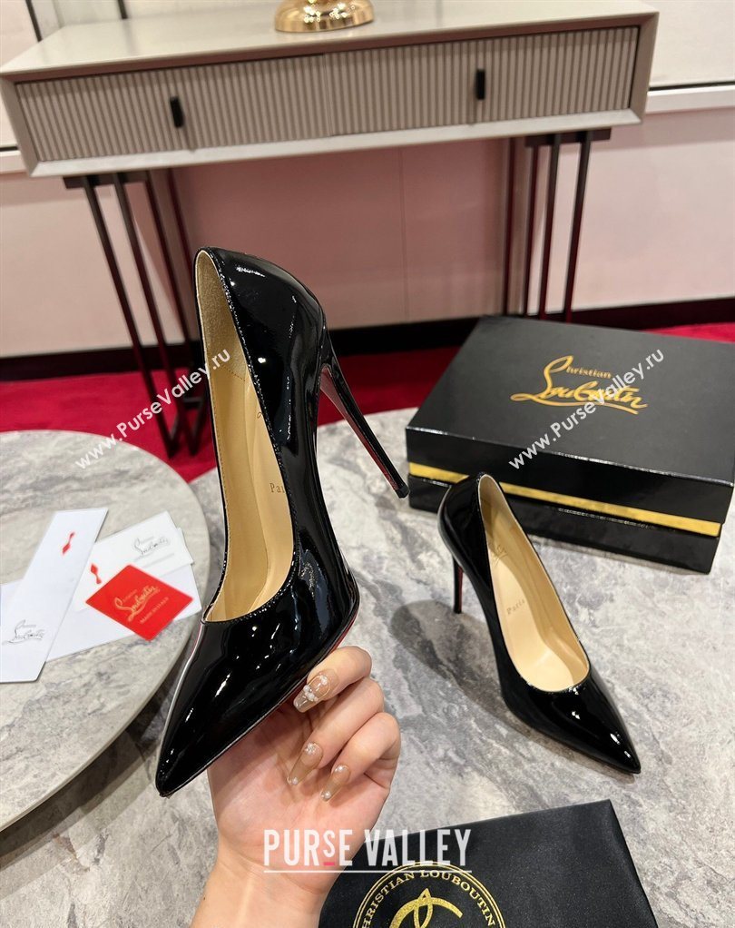 Christian Louboutin So Kate Pumps 12cm in Patent Leather Black 2026 0225 (MD-260225073)