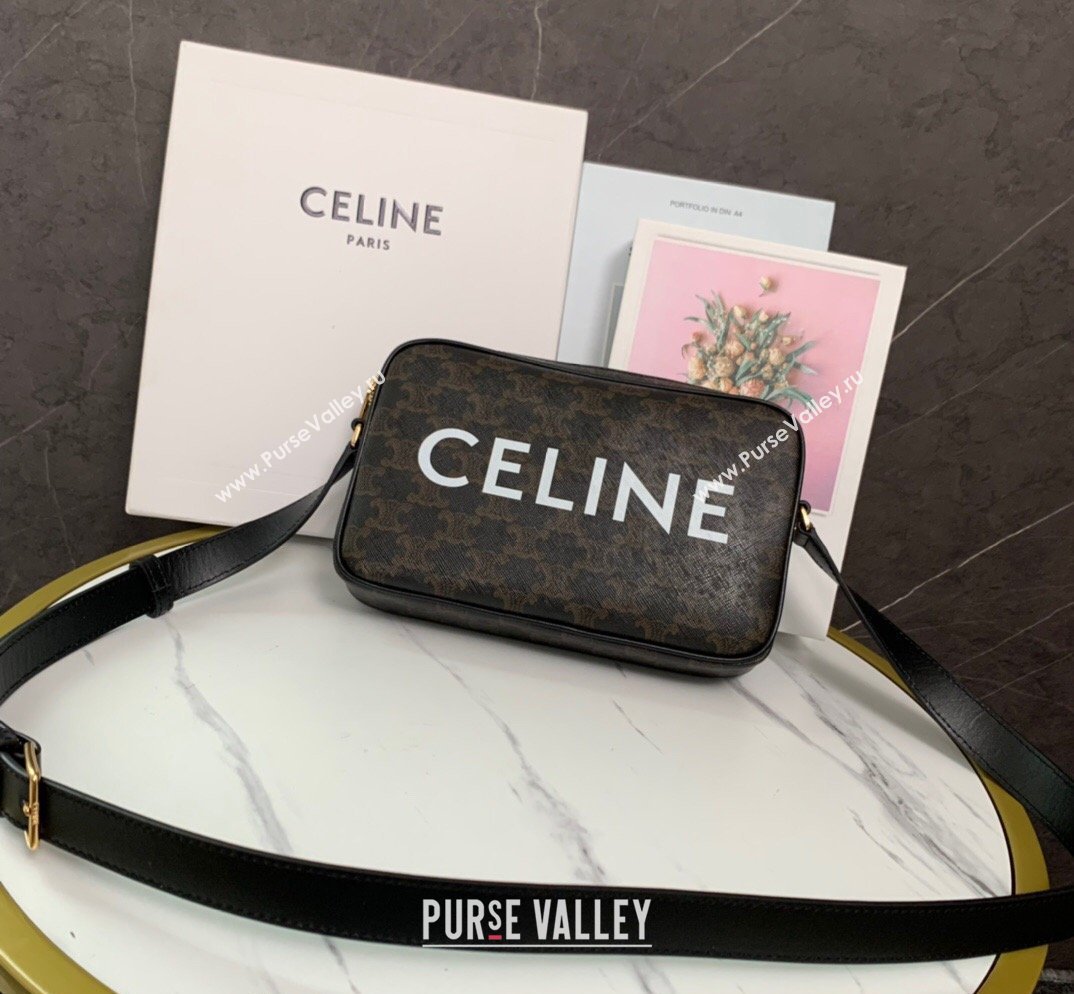 Celine Mens Medium Messenger Bag in Triomphe Canvas 2026 194502 (BL-260411061)