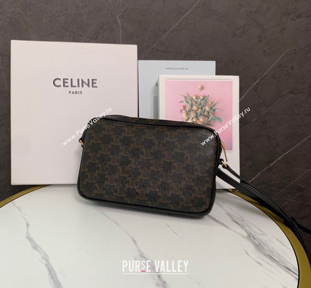 Celine Mens Medium Messenger Bag in Triomphe Canvas 2026 194502 (BL-260411061)