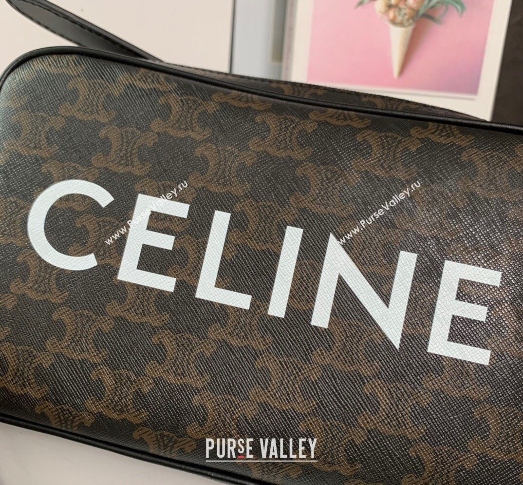 Celine Mens Medium Messenger Bag in Triomphe Canvas 2026 194502 (BL-260411061)