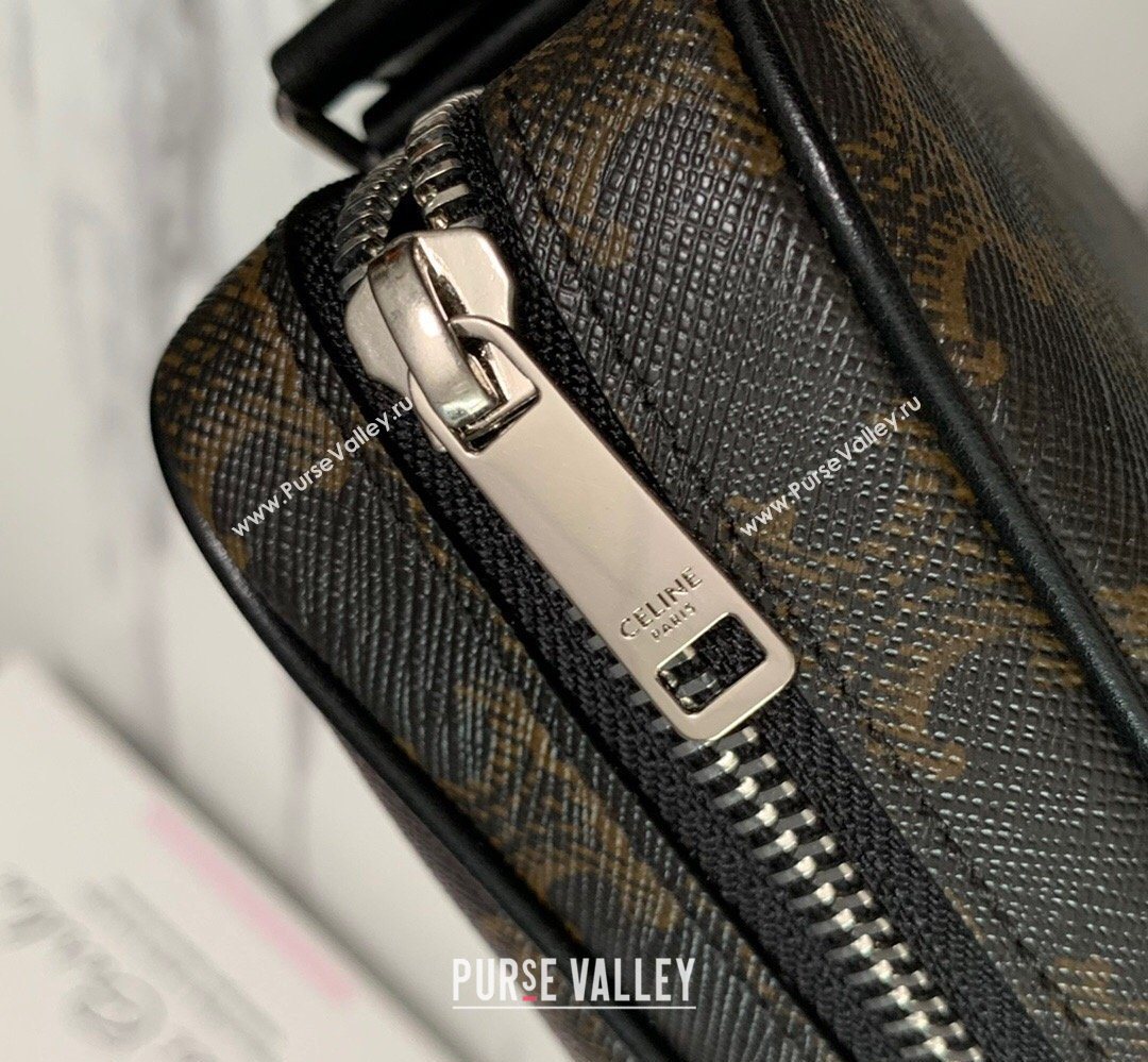 Celine Mens Medium Messenger Bag in Triomphe Canvas 2026 197202 (BL-260411062)