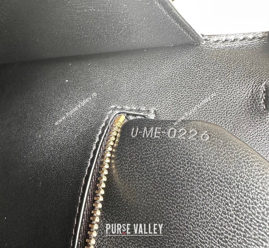 Celine Triomphe Folio Medium Bag in Calfskin Leather Black 2026 102382 (BL-260411066)