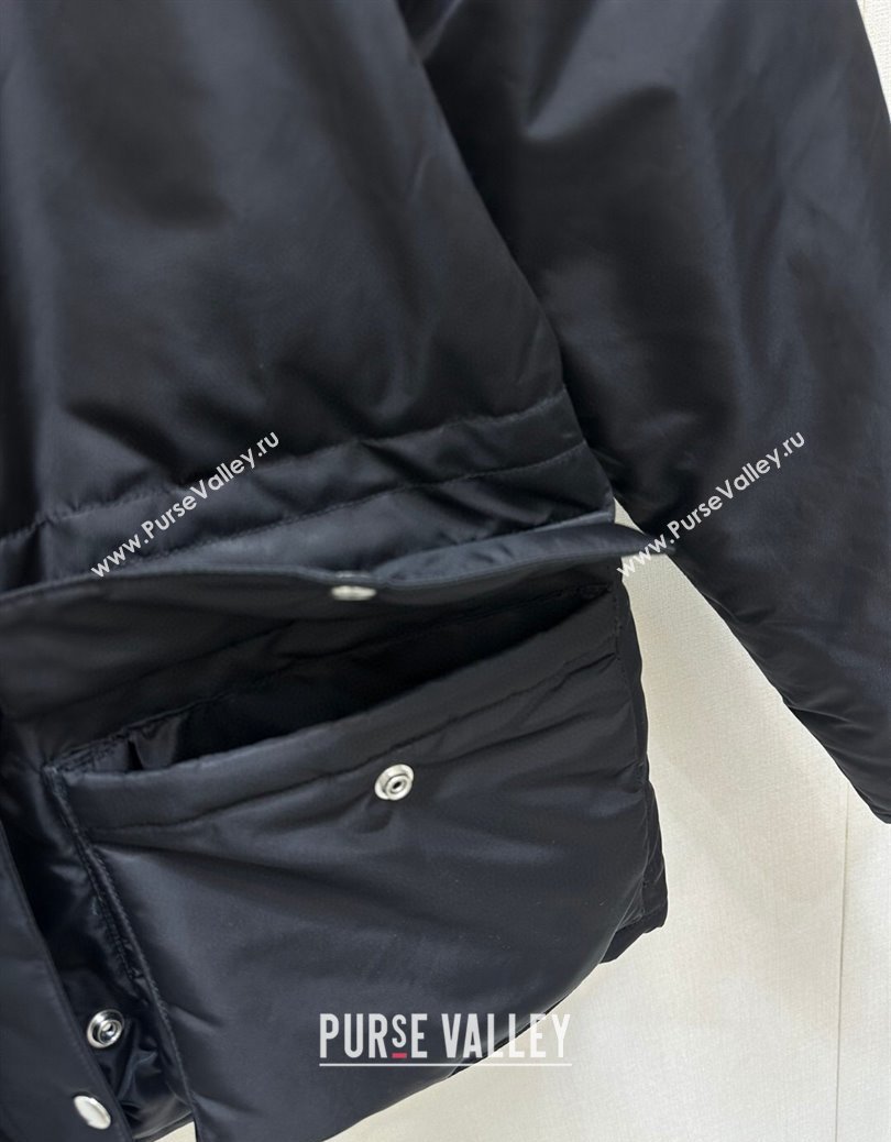 Prada Nylon Down Jacket Black 2024 121901 (QI-241219007)