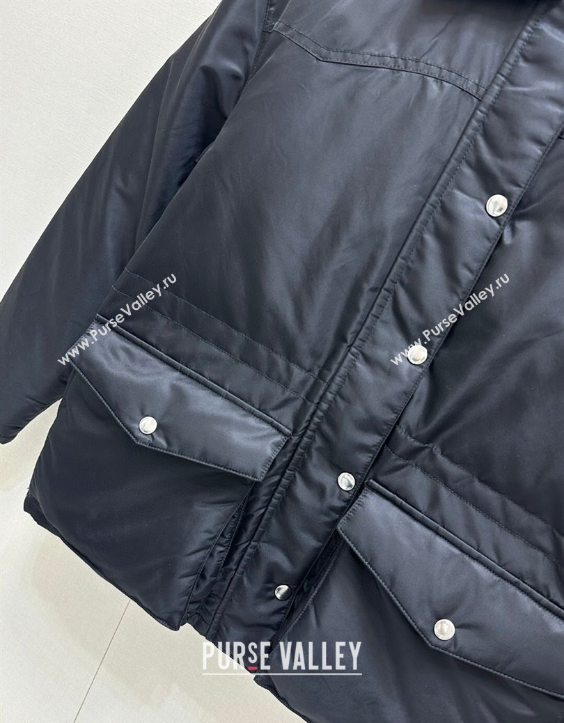 Prada Nylon Down Jacket Black 2024 121901 (QI-241219007)